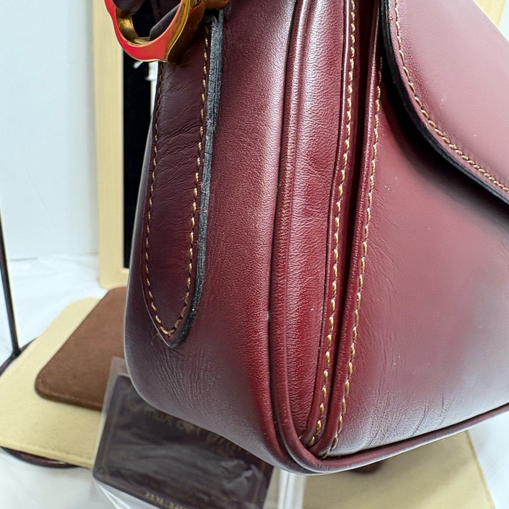 Cartier Burgundy Leather Crossbody Bag - Picture 6 of 16